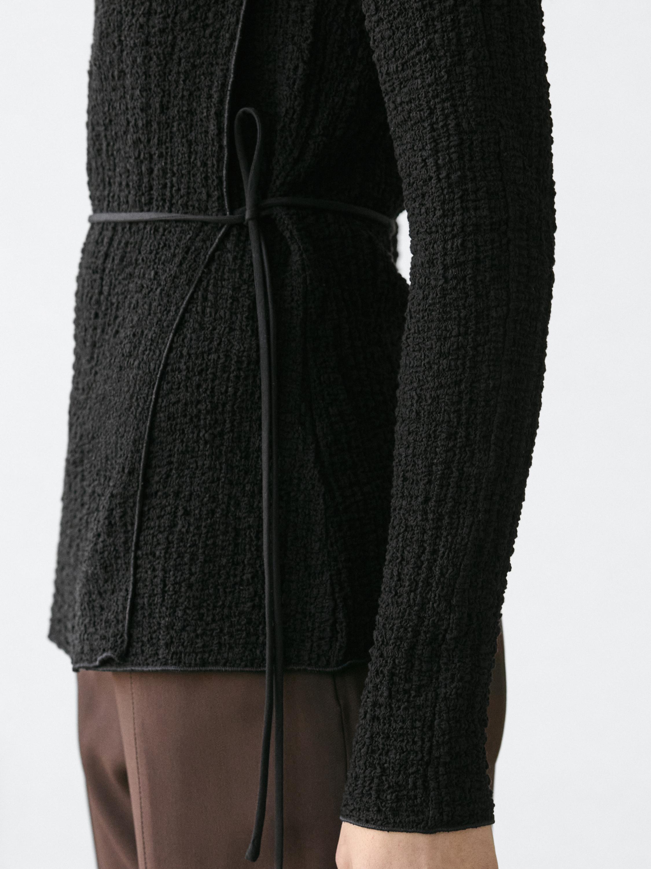 T-shirt with tie detail